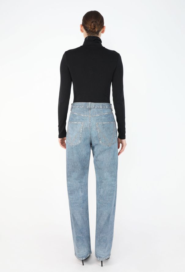 Bottega Veneta S/S 2023 Trompe l'Œil Leather Jeans - 5