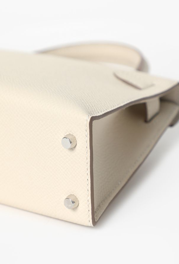 Hermès Craie Epsom Mini Kelly II Sellier Electrum - 14
