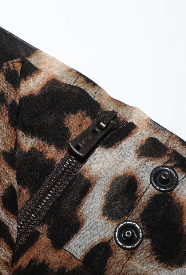 Saint Laurent ICONIC S/S 2002 Lace-Up Leopard Ensemble - 9