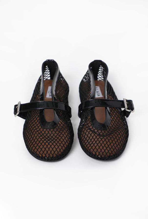 Alaïa Fishnet Ballet Flats, 2023 - 2