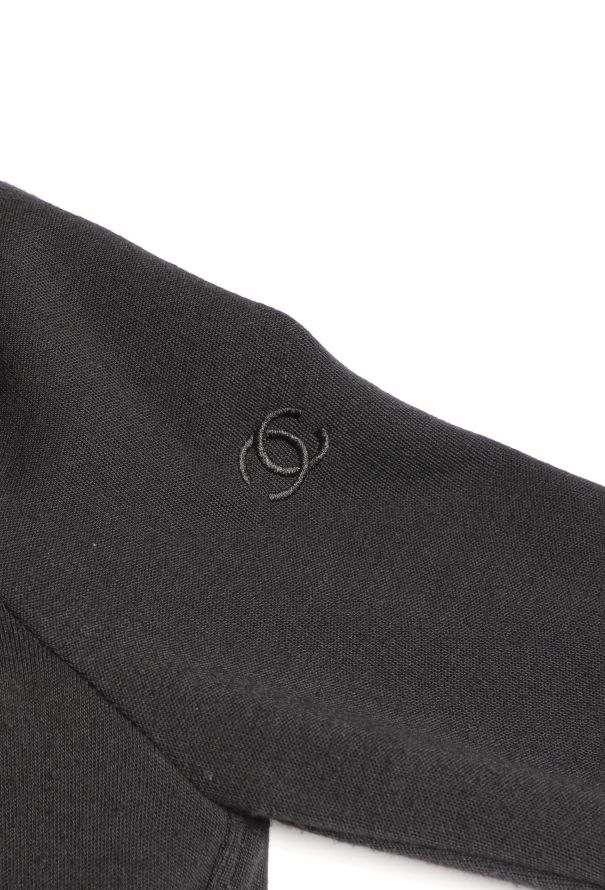 Chanel Quilted 'CC' Biker Jacket Black - 10