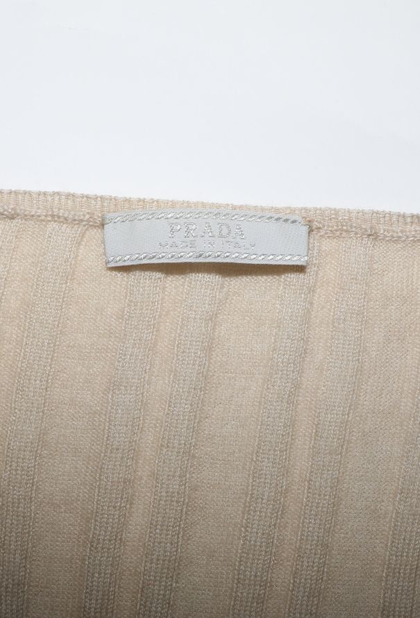 Prada '90s Ribbed Cashmere Cardigan - 4