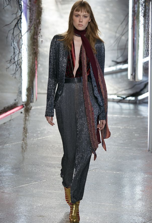 Rodarte S/S 2016 Velvet Paisley Top - 2