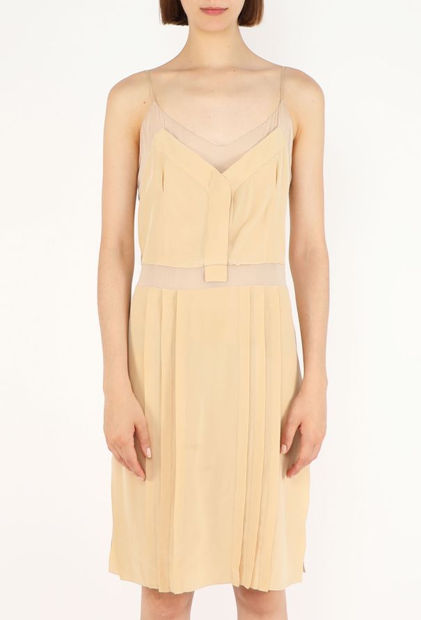 Prada Pleated Silk Slip Dress, Early 2000s - 3