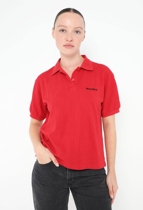 Miu Miu S/S 2024 Piqué Emblem Polo - 1