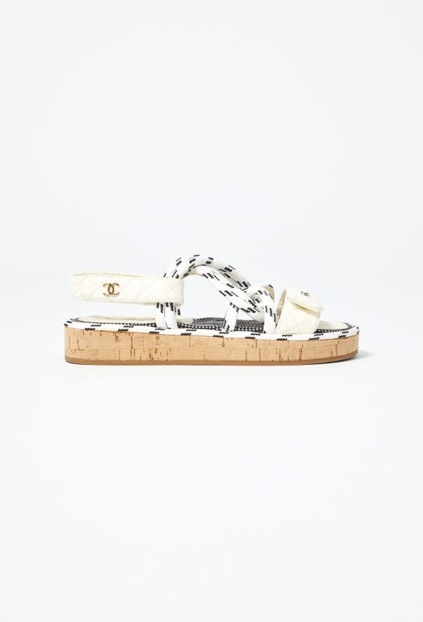 Chanel 2020 Leather Dad Sandals - 1