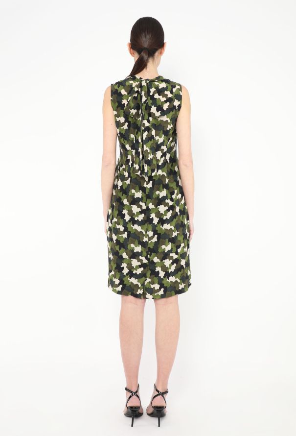 Prada Pre-Fall 2010 Draped Camo Dress - 5