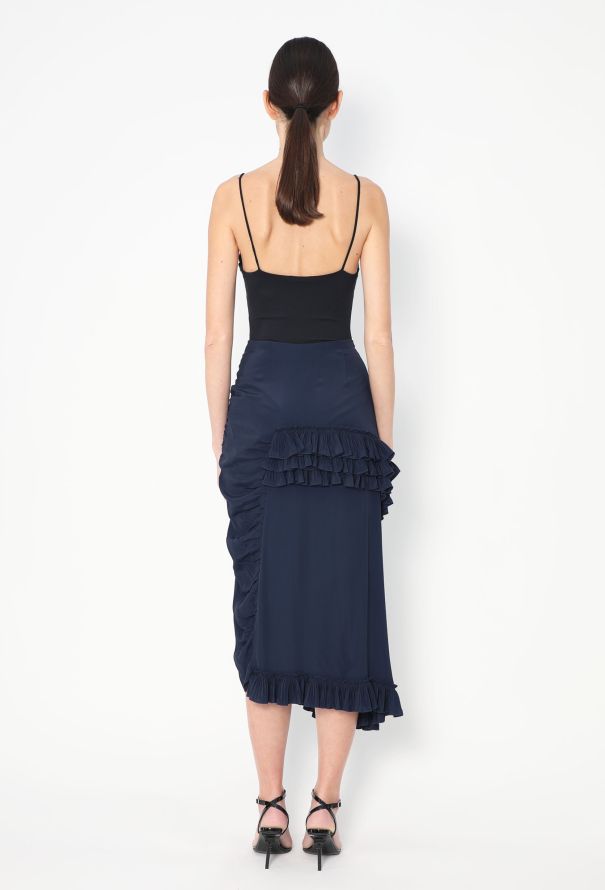 Marni Marni Accordion Ruffled Silk Skirt - 4