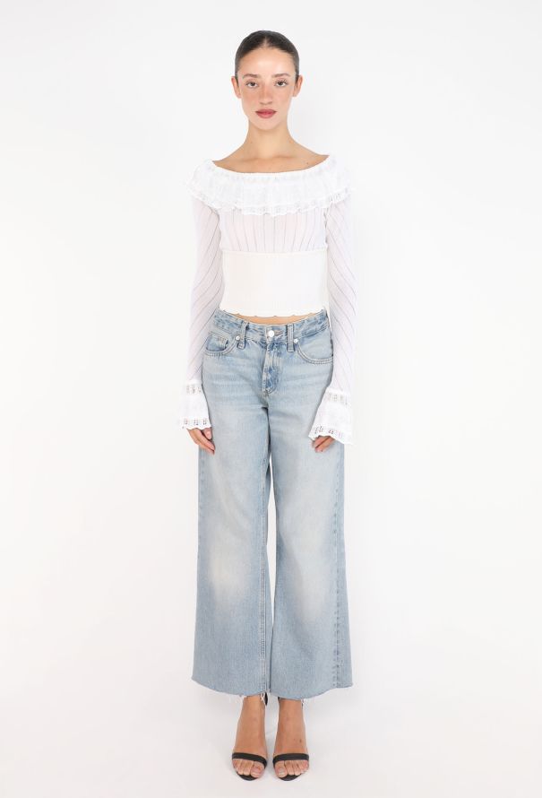 Alaïa Ribbed Crochet Top, S/S 1992 - 2