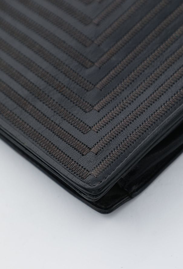 Fendi 80's Stitched Clutch - 7