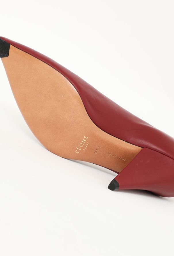 Céline 2016 Bordeaux Slit Pumps - 5