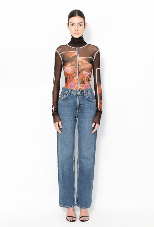 Jean Paul Gaultier Vintage Floral Mesh Top - Late 1990s - 2