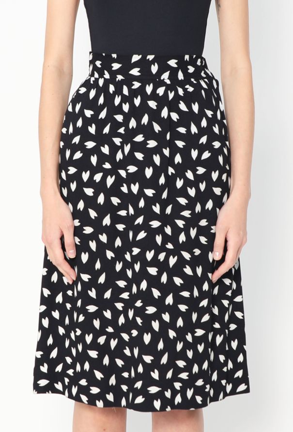 Saint Laurent S/S 1979 Crêpe Heart Print Ensemble - 5