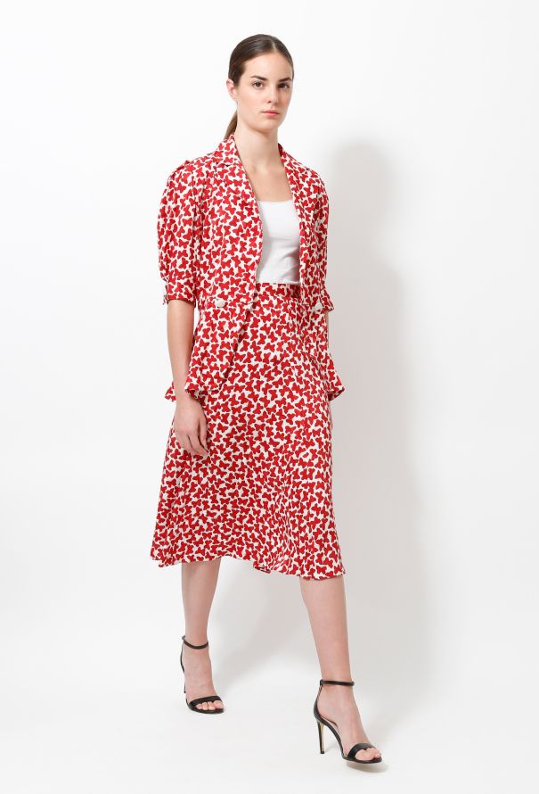 Exquisite Vintage Butterfly Printed Ensemble - 7