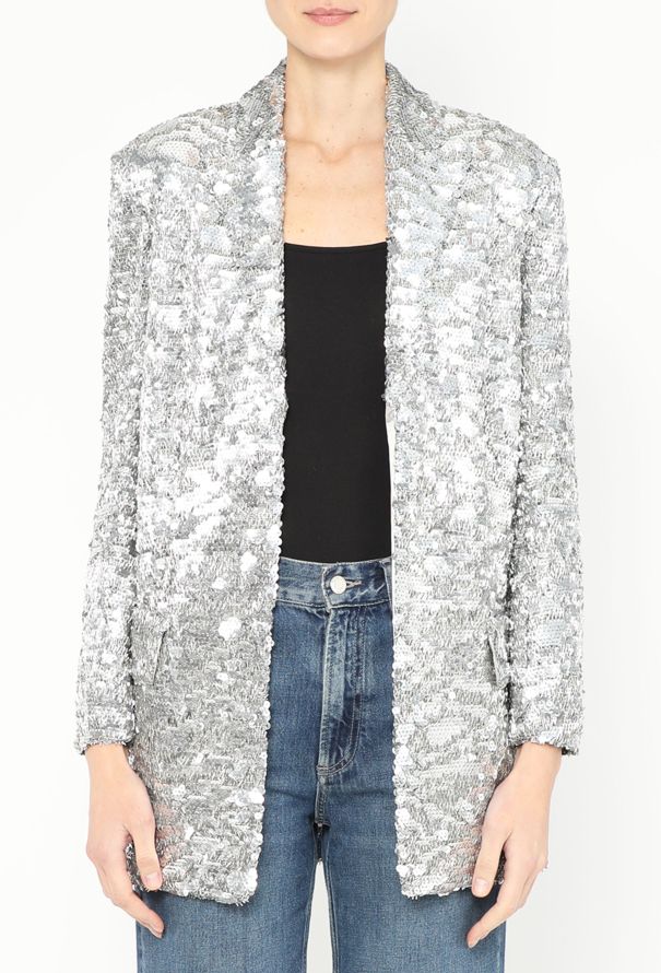 Sonia Rykiel F/W 2018 Notched Sequin Blazer - 3