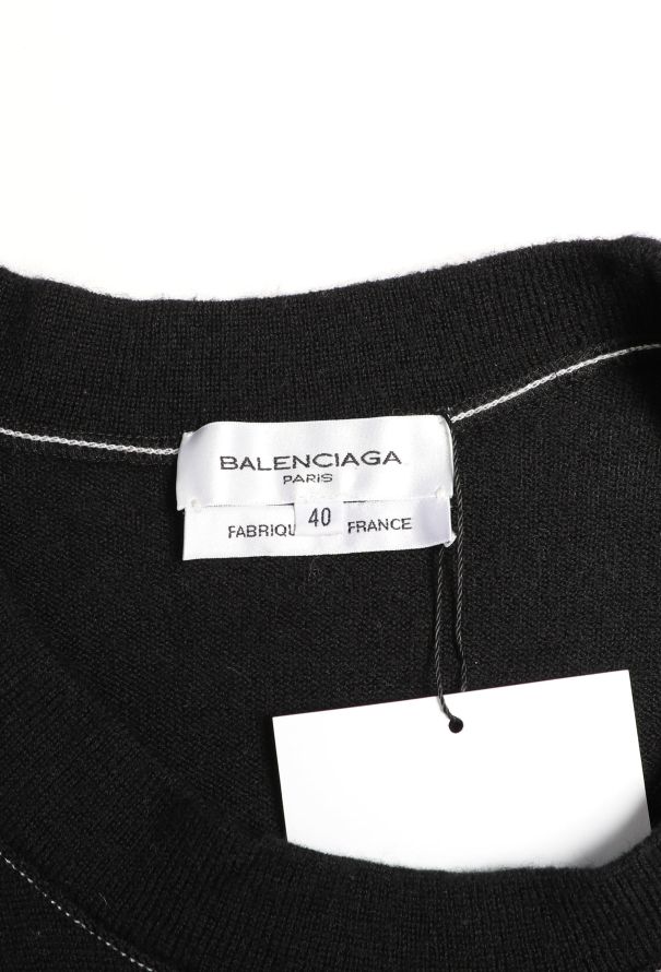 Balenciaga 2002 Cropped Patchwork Sweater - 5