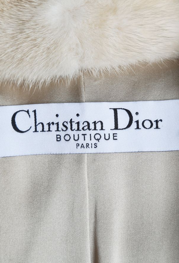 Dior F/W 2005 Leather Trim Mink Trench - 6