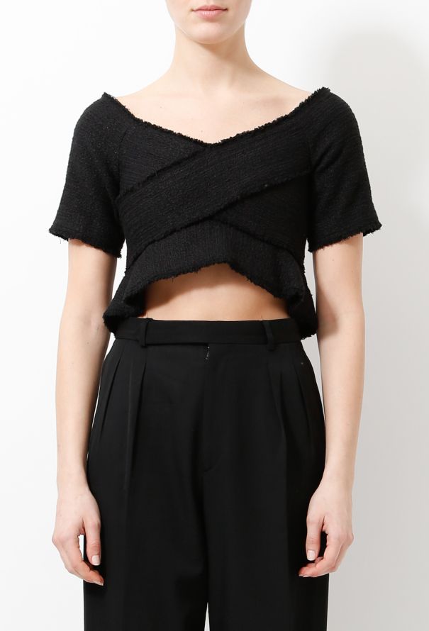 Proenza Schouler Tweed Crop Top - 2