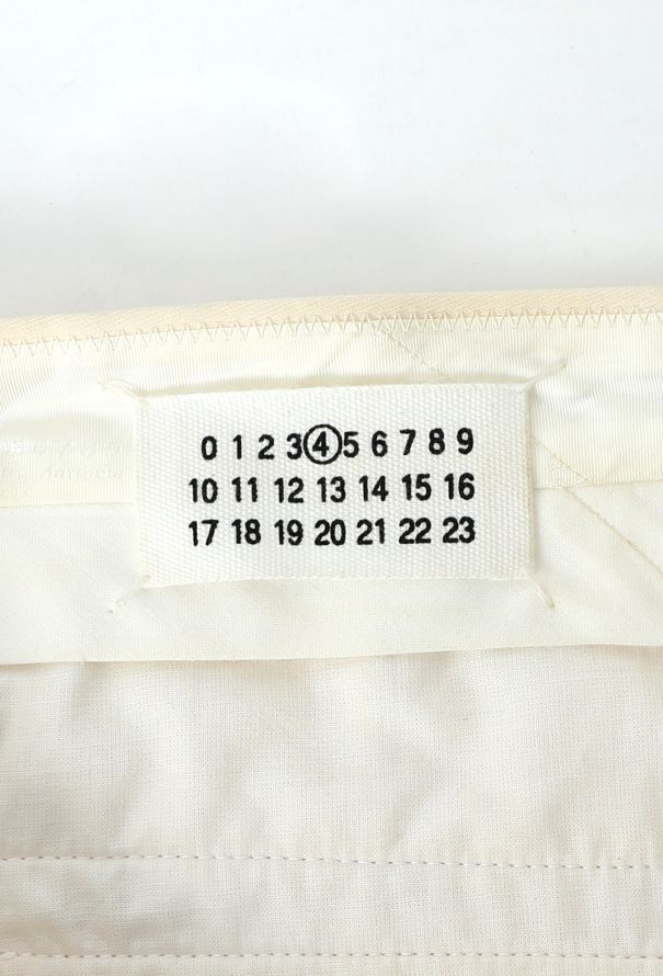 Maison Margiela Cream Tuxedo Trousers - 4