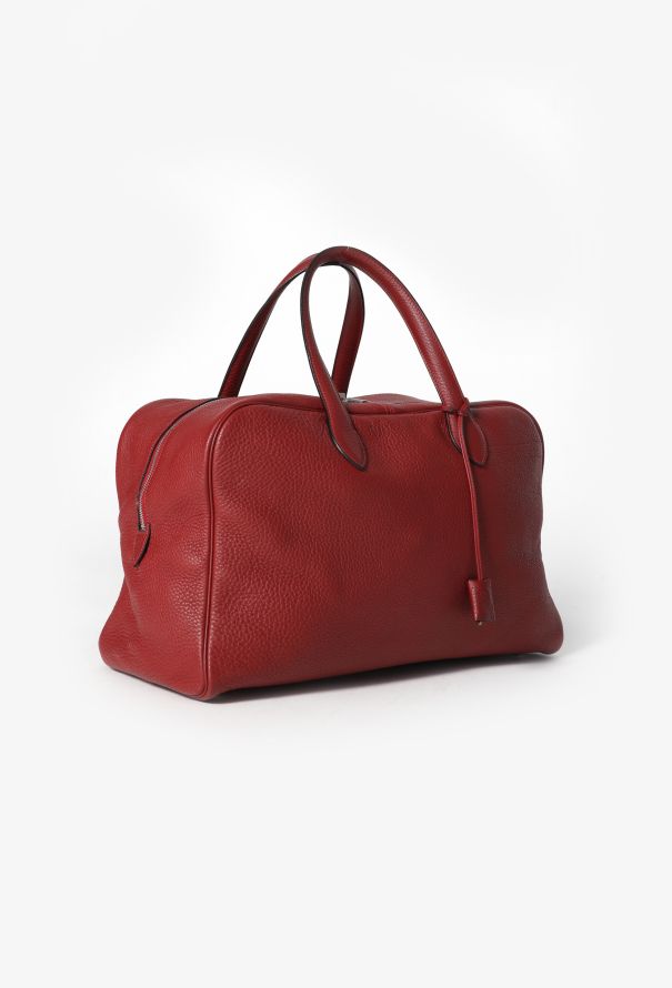Hermès Red Clemence Victoria 40 - 2