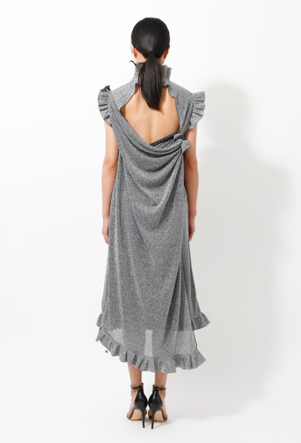 Vetements S/S 2016 Lamé Ruffled Dress - 6