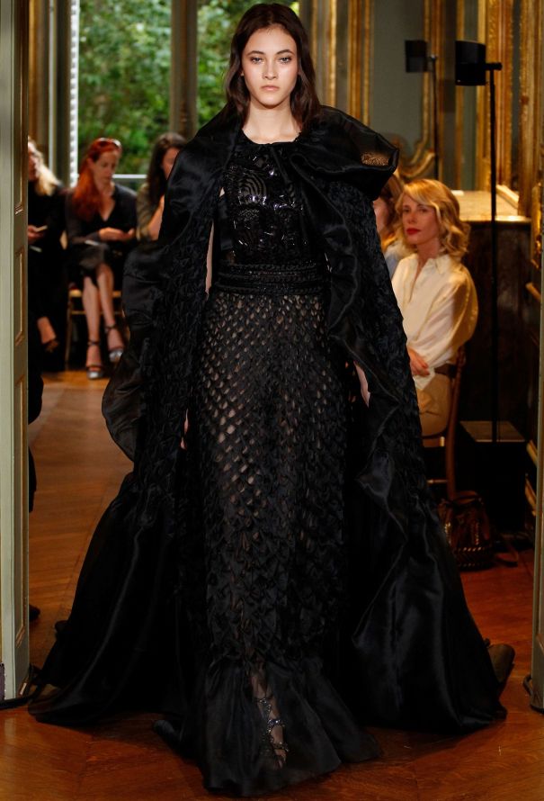 Alberta Ferretti F/W 2016 Couture Ruched Cape - 2