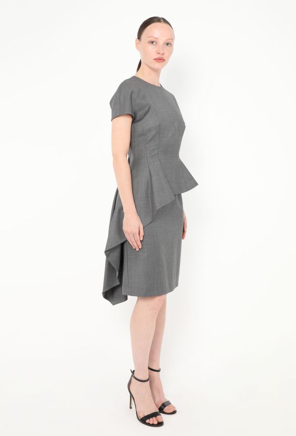 Dior Asymmetrical Peplum Dress - 3