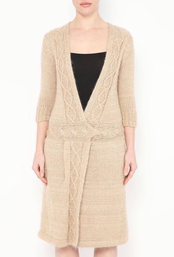 Rodarte Cable-Knit Wrap Dress - 2