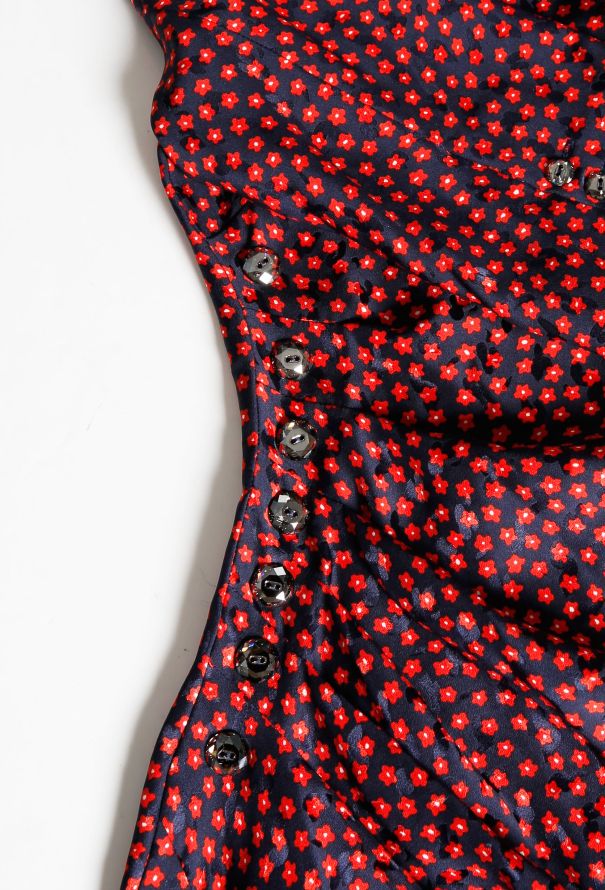 Azzaro Floral 'Jillian' Silk Dress - 5