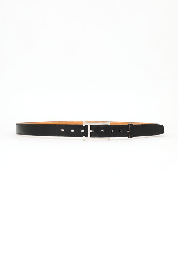 Hermès Chamois 'H' Leather Belt - 1