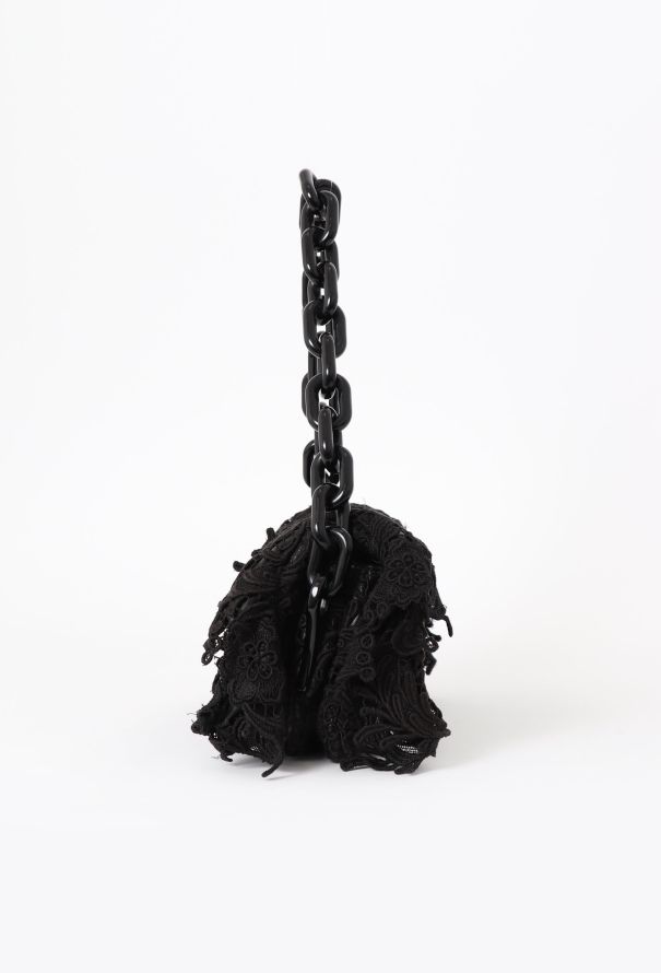 Prada F/W 2008 Guipure Lace Shoulder Bag - 5
