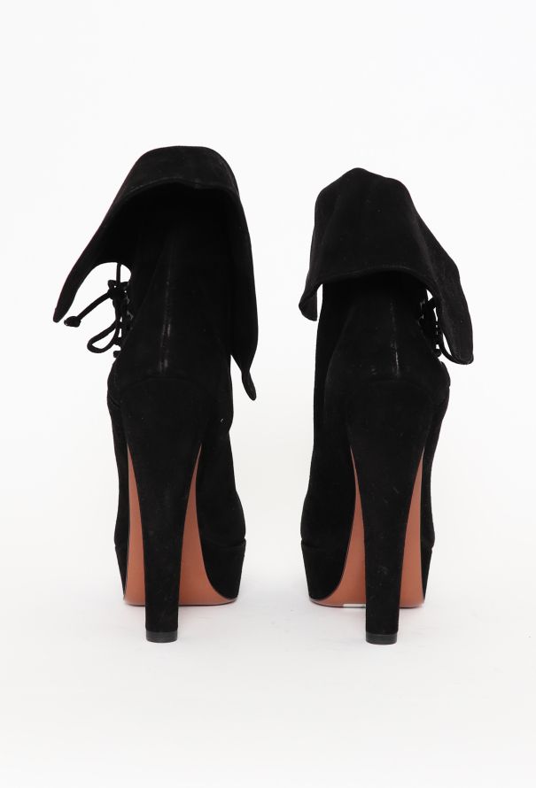 Alaïa F/W 2012 Suede Lace-Up Boots - 5