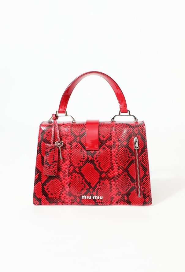 Miu Miu F/W 2015 Python Top-Handle Bag - 3