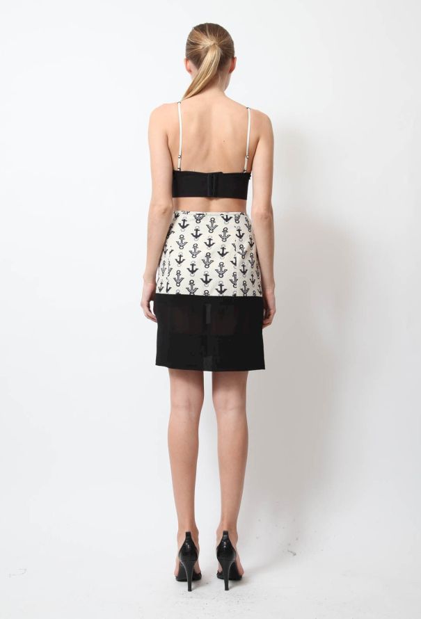 Balenciaga 2011 Anchor Print Skirt - 3