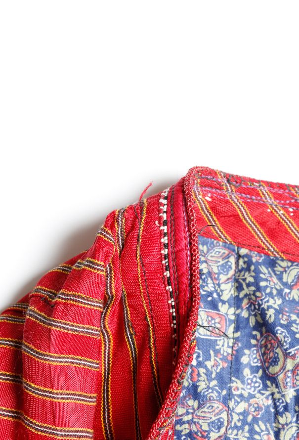 World Treasures Authentic 1940s Afghan Embroidered Patchwork Kaftan - 4