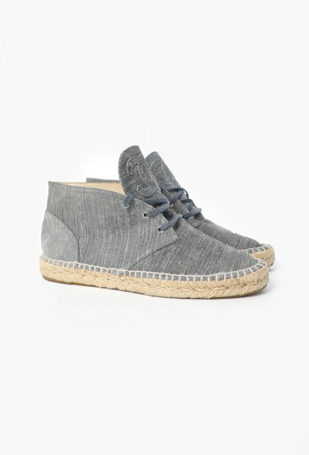 Chanel 2015 'CC' Leather Espadrilles - 3