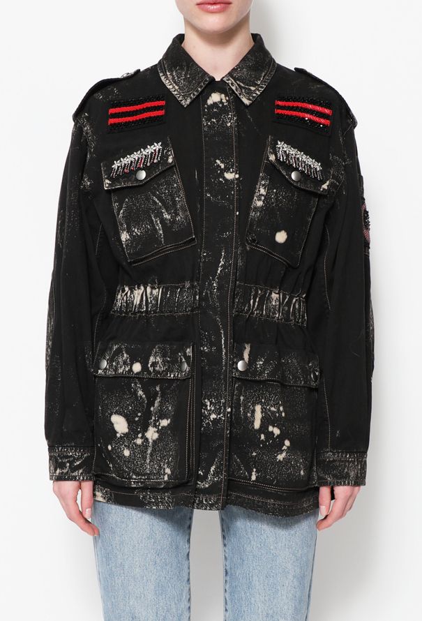 Miu Miu Washed Épaulette Denim Jacket - 2