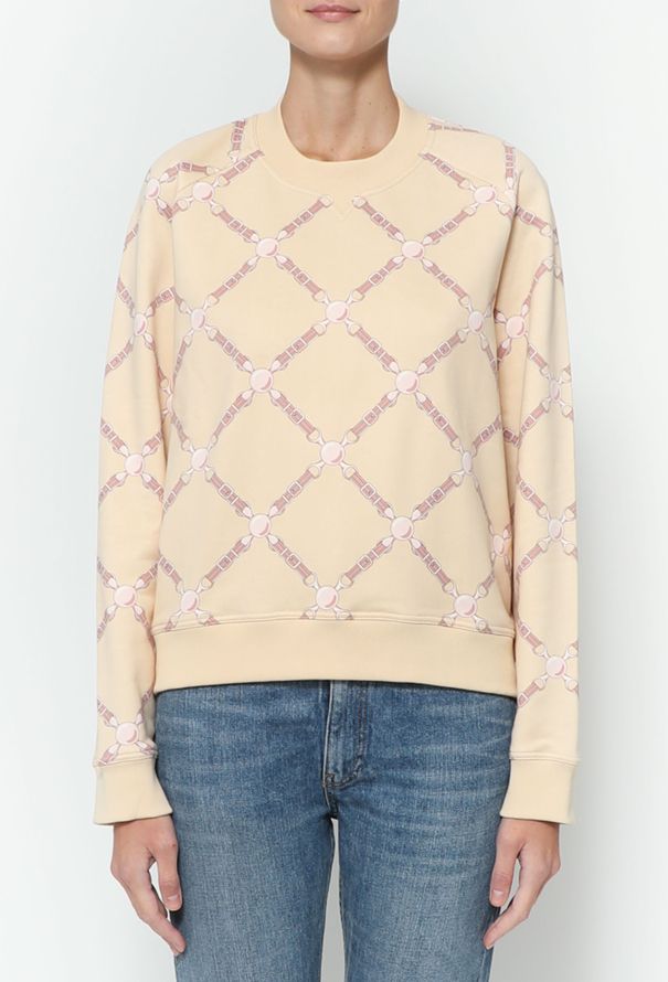 Hermès 2022 'Grand Tralala' Printed Sweater Light beige - 1