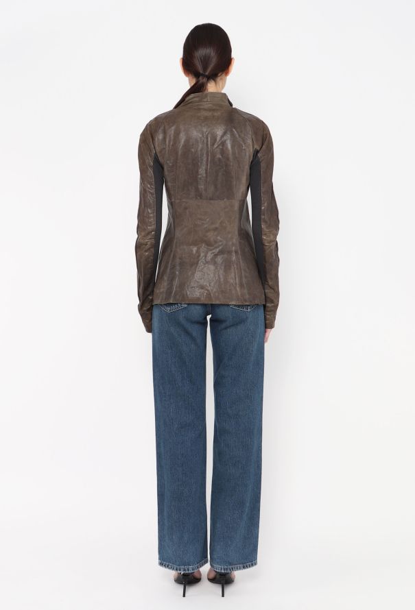 Rick Owens 2005 Leather Biker Jacket - 4