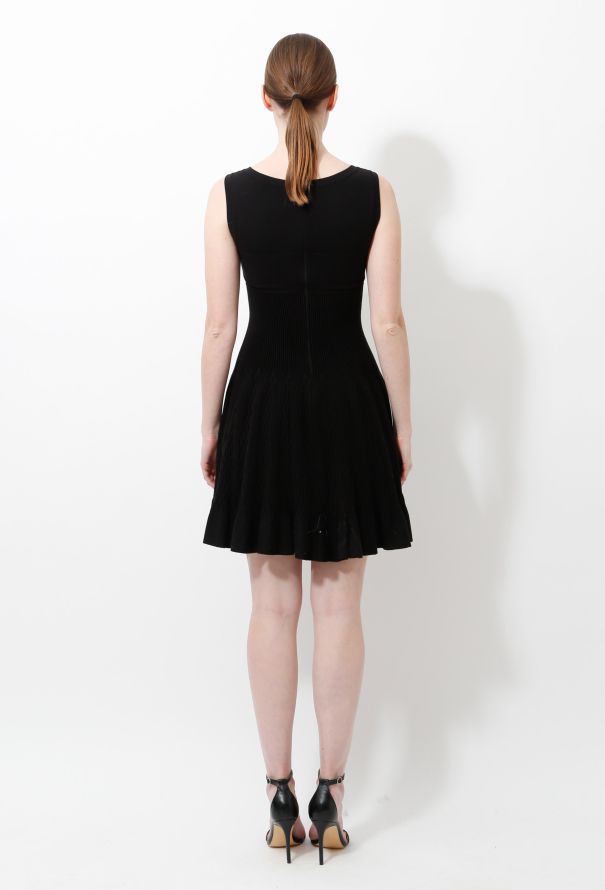 Alaïa Classic Ribbed Skater Dress - 5