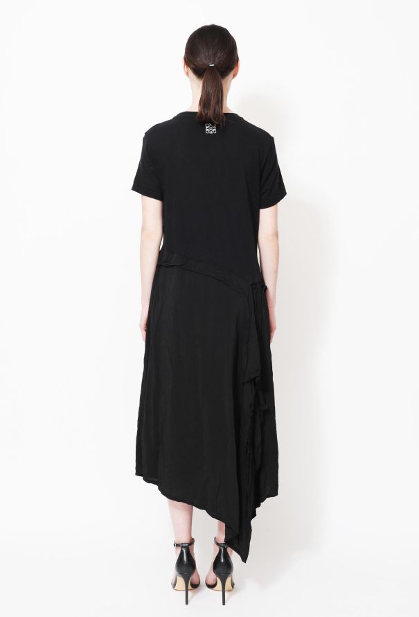 Loewe Asymmetrical Silk T-Shirt Dress - 3