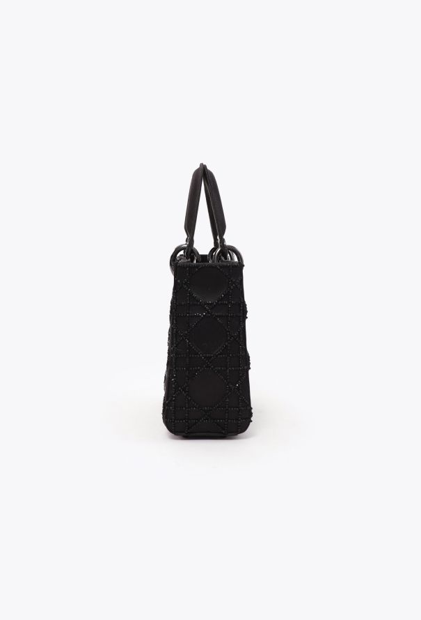 Dior '90s Mini Lady Dior  Satin Cannage Bag - 4