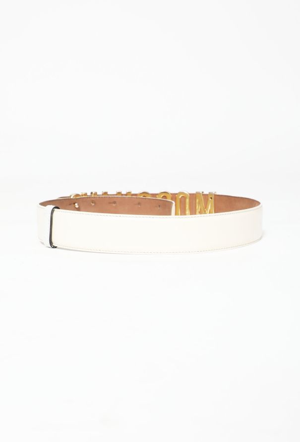 ICONIC Moschino '90s Metallic Logo Belt - 5