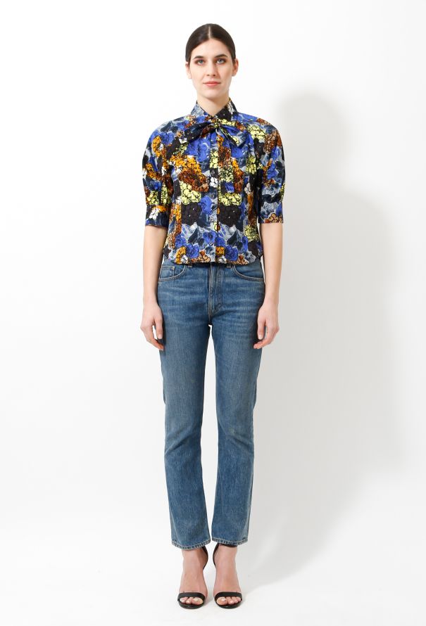 Prada 2017 Floral Lavallière Blouse - 2