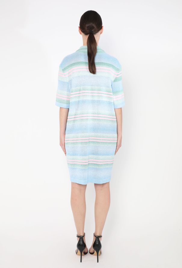 Chanel 2023 Iridescent 'CC' Polo Dress - 4