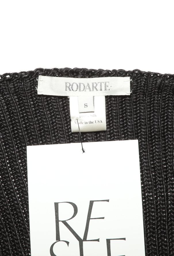 Rodarte Distressed Silk Hand-Knit Cardigan - 5