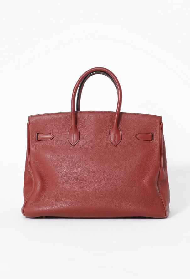 Hermès Rouge Sienne Togo Birkin 35 - 4