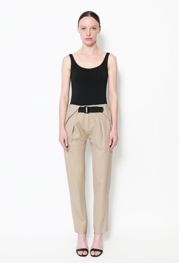 Balenciaga S/S 2012 Belted Cigarette Trousers - 1