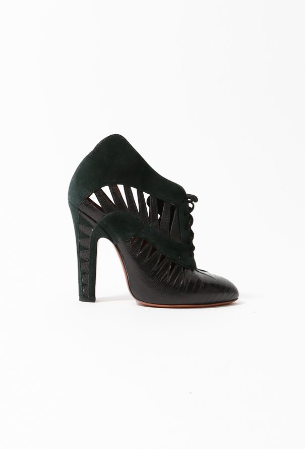 Alaïa Leather Cut-out Boots - 1