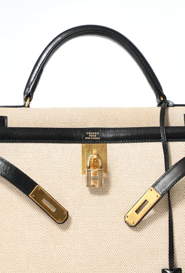 Hermès '80s Box & Toile H Kelly Sellier 32 - 18